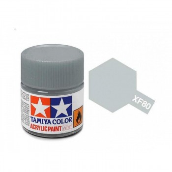 TAMIYA XF-80 ROYAL LIGHT GRAY - ACRYLIC PAINT MINI (FLAT) 10ML